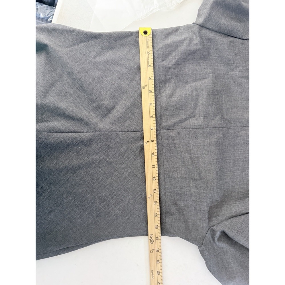 Finity Studio Wool Blend Blouse Size 10 Gray Office Career Wear - Picture 6 of 9